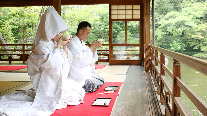 福岡和装前撮り日本庭園プラン 友泉亭04